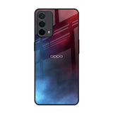 Smokey Watercolor Oppo A74 Glass Back Cover Online