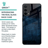 Dark Blue Grunge Glass Case for Oppo A74