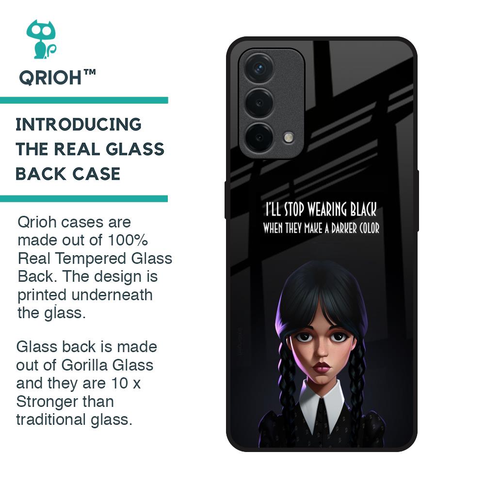 Aesthetic Digital Art Glass Case for Oppo A74