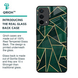 Abstract Green Glass Case For Oppo A74