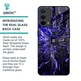 Techno Color Pattern Glass Case For Oppo A74