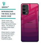 Wavy Pink Pattern Glass Case for Oppo A74