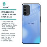 Vibrant Blue Texture Glass Case for Oppo A74
