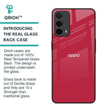 Solo Maroon Glass case for Oppo A74