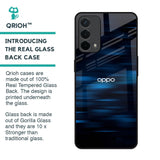 Blue Rough Abstract Glass Case for Oppo A74
