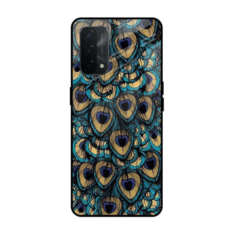 Peacock Feathers Oppo A74 Glass Cases & Covers Online
