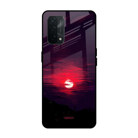 Morning Red Sky Oppo A74 Glass Cases & Covers Online