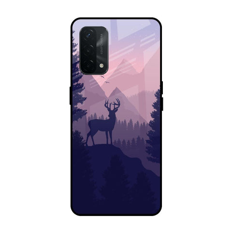 Deer In Night Oppo A74 Glass Cases & Covers Online