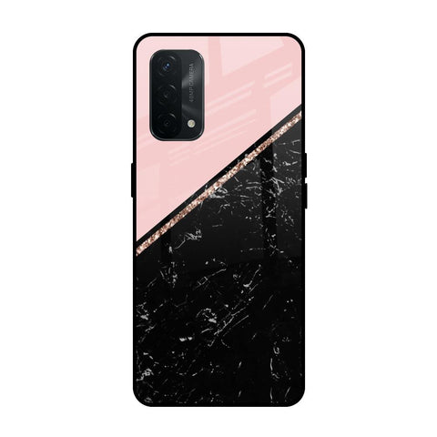 Marble Texture Pink Oppo A74 Glass Cases & Covers Online