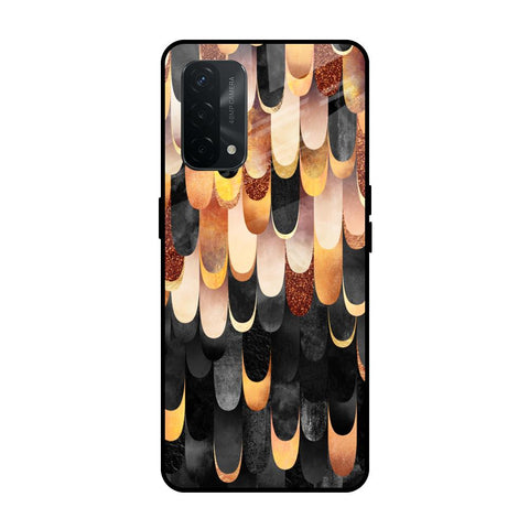 Bronze Abstract Oppo A74 Glass Cases & Covers Online