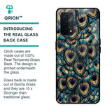 Peacock Feathers Glass case for Oppo A74