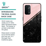 Marble Texture Pink Glass Case For Oppo A74
