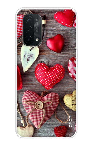Valentine Hearts Oppo A74 Back Cover