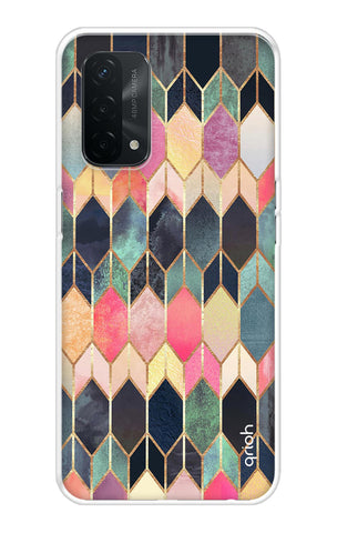 Shimmery Pattern Oppo A74 Back Cover