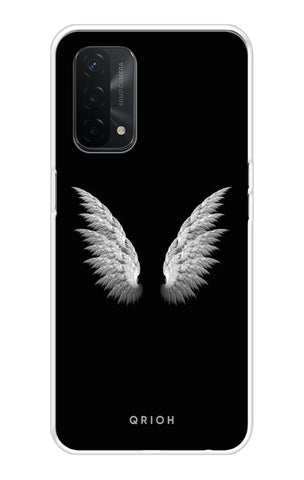 White Angel Wings Oppo A74 Back Cover
