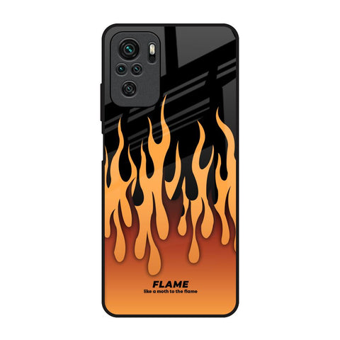 Fire Flame Redmi Note 10S Glass Back Cover Online