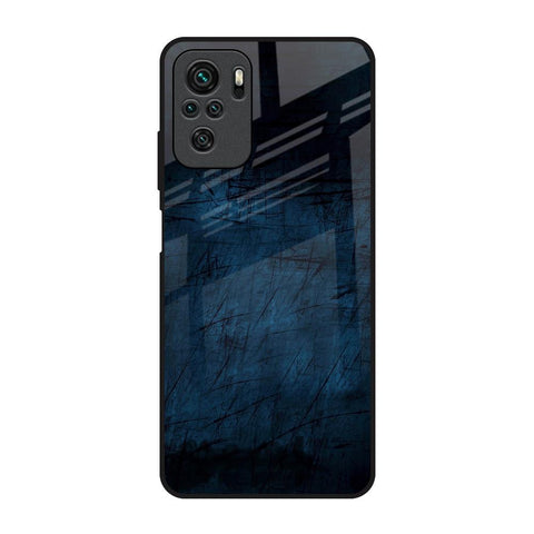 Dark Blue Grunge Redmi Note 10S Glass Back Cover Online