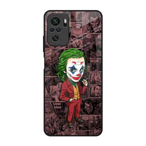 Joker Cartoon Redmi Note 10S Glass Back Cover Online