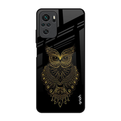 Golden Owl Redmi Note 10S Glass Back Cover Online