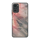 Pink And Grey Marble Redmi Note 10S Glass Back Cover Online