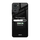 Error Redmi Note 10S Glass Back Cover Online