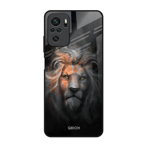 Devil Lion Redmi Note 10S Glass Back Cover Online