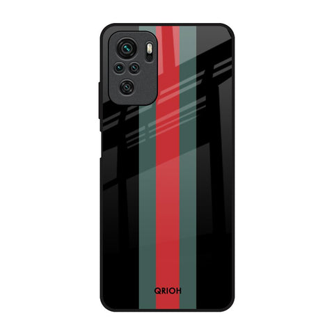 Vertical Stripes Redmi Note 10S Glass Back Cover Online