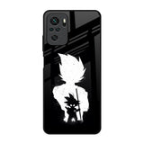 Monochrome Goku Redmi Note 10S Glass Back Cover Online