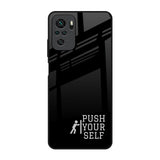 Push Your Self Redmi Note 10S Glass Back Cover Online