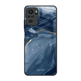 Deep Ocean Marble Redmi Note 10S Glass Back Cover Online