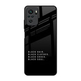 Black Soul Redmi Note 10S Glass Back Cover Online
