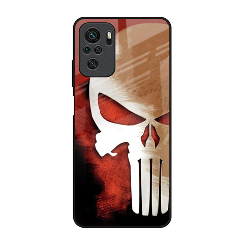 Red Skull Redmi Note 10S Glass Back Cover Online