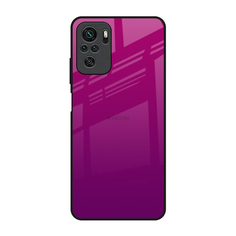 Magenta Gradient Redmi Note 10S Glass Back Cover Online