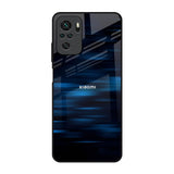 Blue Rough Abstract Redmi Note 10S Glass Back Cover Online