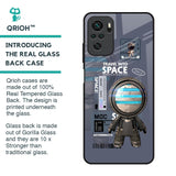 Space Travel Glass Case for Redmi Note 10S