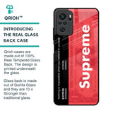 Supreme Ticket Glass Case for Redmi Note 10S