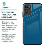 Cobalt Blue Glass Case for Redmi Note 10S