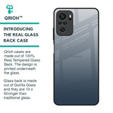 Smokey Grey Color Glass Case For Redmi Note 10S