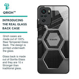 Hexagon Style Glass Case For Redmi Note 10S