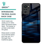 Blue Rough Abstract Glass Case for Redmi Note 10S