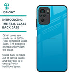 Blue Aqua Glass Case for Redmi Note 10S