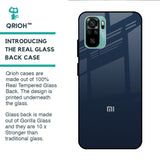 Overshadow Blue Glass Case For Redmi Note 10S