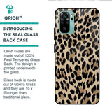 Leopard Seamless Glass Case For Redmi Note 10S