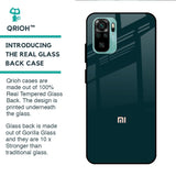 Hunter Green Glass Case For Redmi Note 10S