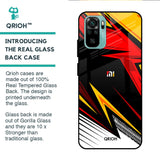 Race Jersey Pattern Glass Case For Redmi Note 10S