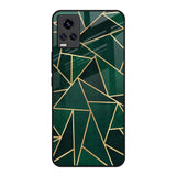 Abstract Green Vivo Y73 Glass Back Cover Online