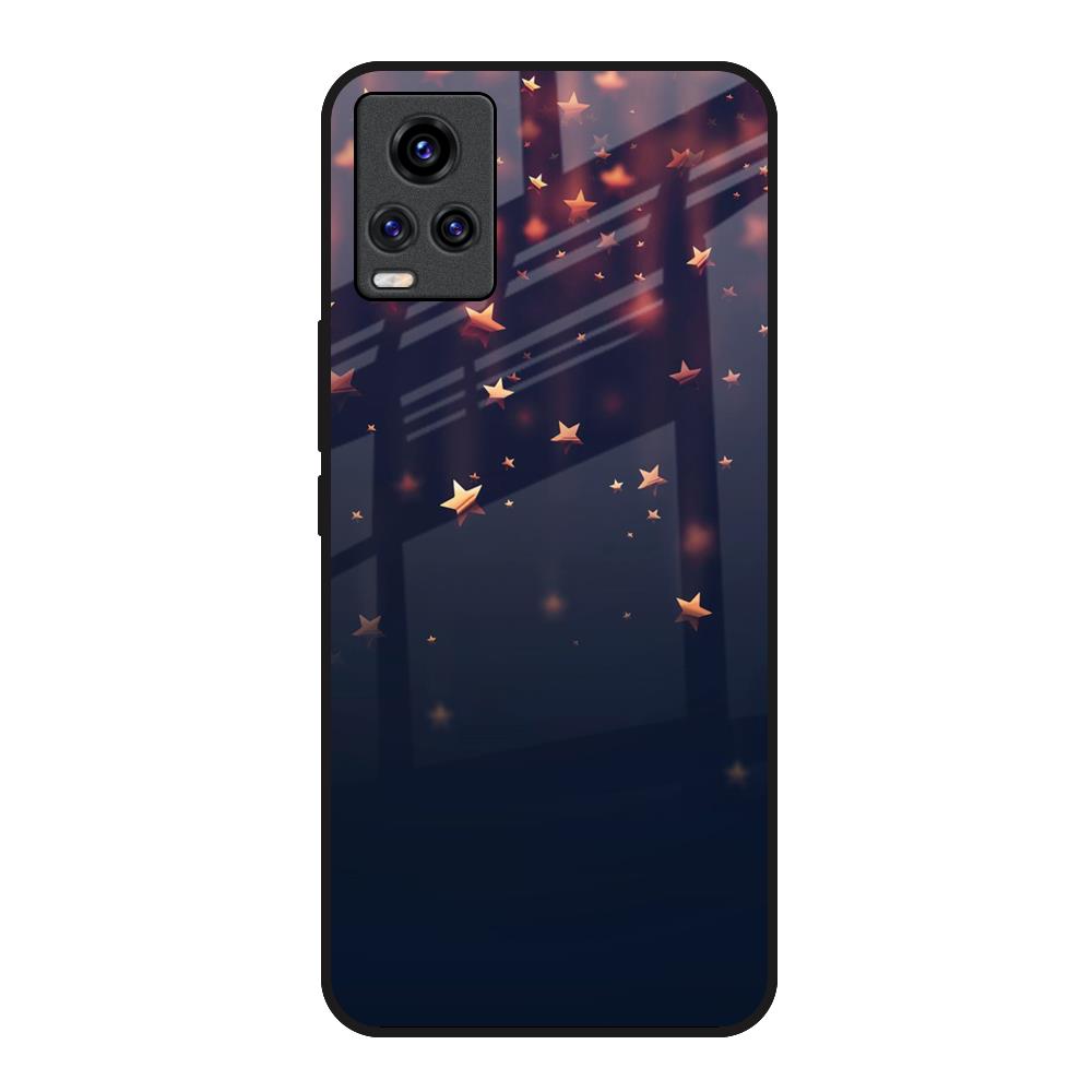 Falling Stars Vivo Y73 Glass Back Cover Online