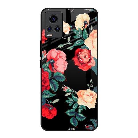Floral Bunch Vivo Y73 Glass Back Cover Online
