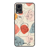 Abstract Faces Vivo Y73 Glass Back Cover Online