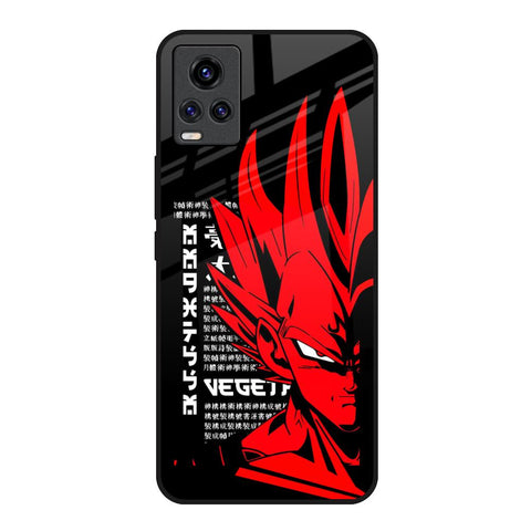 Red Vegeta Vivo Y73 Glass Back Cover Online